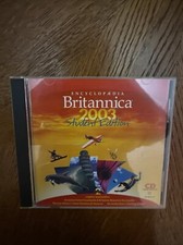 Encyclopedia Britannica 2003 Student Edition Pc New 15,000 Entries Dictionary