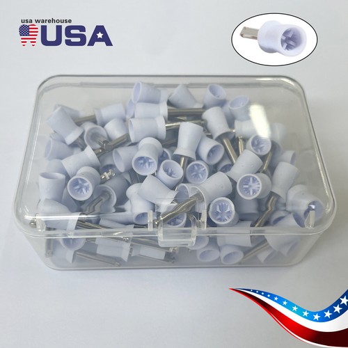 100Pcs Dental Rubber Prophy Teeth Polish Polishing Cups Latch Type Brushes USA - Picture 24 of 27