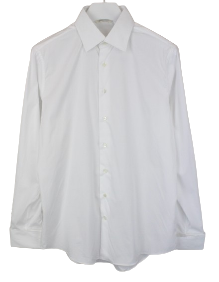 Suitsupply Slim Fit Formal Shirt For Men XL White Button-Up Spread