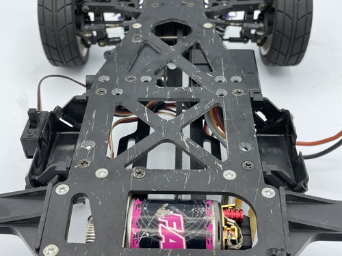 For Parts HPI RS4 FRP Chassis mit Motor und Regler Oldtimer selten - Bild 17 von 18
