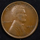 1927-D Extremely Fine (XF) Lincoln Wheat Penny Cent, Denver Mint