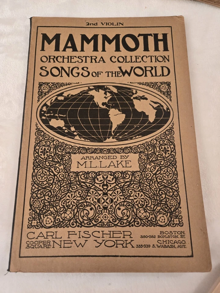 Antique Carl Fischer Mammoth Orchestra Collection Songs of the World Lot Of 6  - Image 2 of 4
