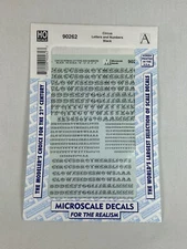 HO Microscale Circus Letters & Numbers Black 90262