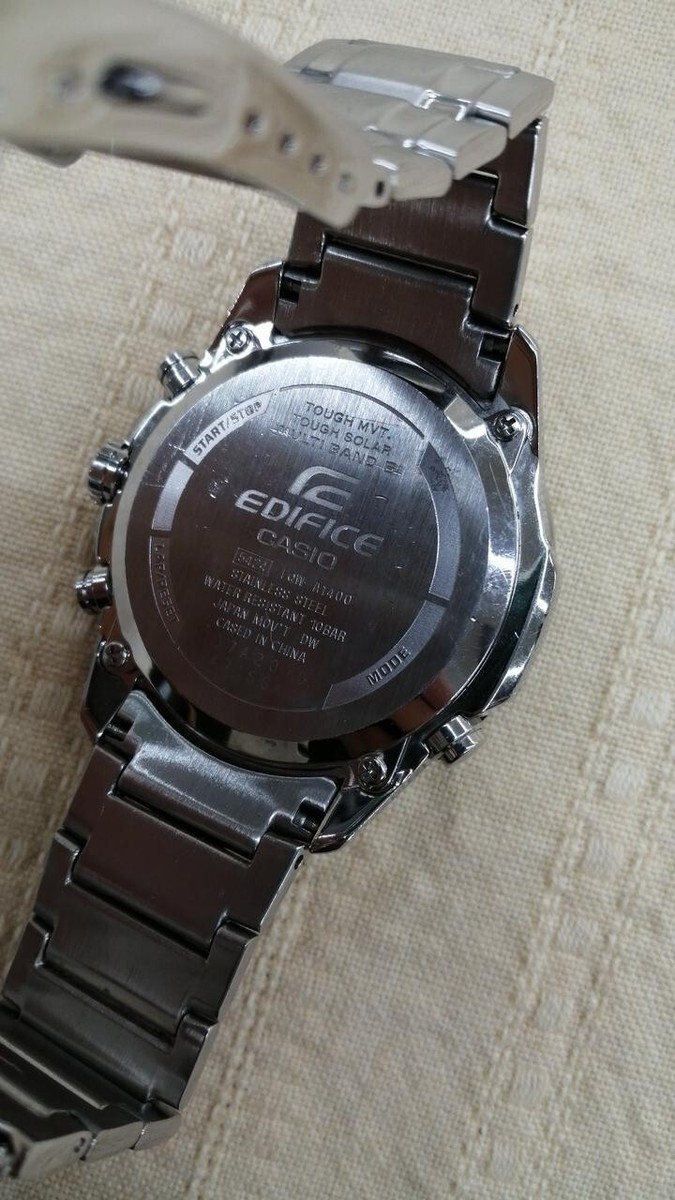 CASIO EDIFICE EQW-A1400 Men's Radio Solar Watch Quartz USED