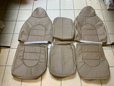 1998 1999 Ford F250 F350 For Lariat Crew Cab Super Duty Leather Seat Covers Tan