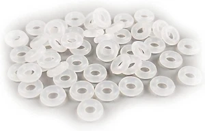 Zittop 80 Pcs Silicone Rubber Stoppers Ring Bead Charms Bracelets Compatible for - Picture 1 of 12
