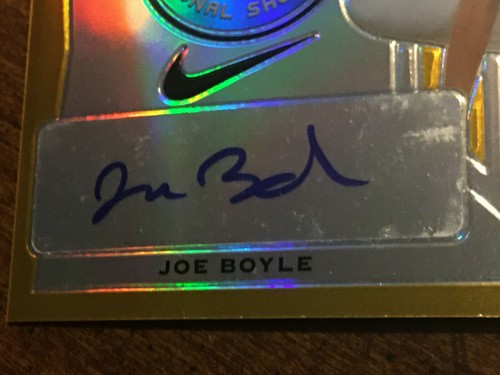 JOE BOYLE 2016 Leaf PERFECT GAME Autograph GOLD PRISMATIC #1/1 RAYS NOTRE DAME - Picture 2 of 5