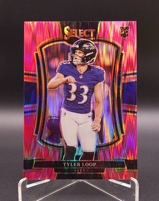 2025 Panini Select - Premier Level Tyler Loop #161 Pink Shock Prizm (RC)