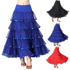 Flamenco Kleid mit weitem Rock, Ballsaal Tanzkleid, Bauchtanzkleid für Damen