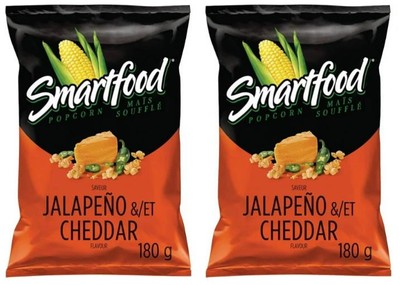 Smartfood Jalapeno & Cheddar Flavor Seasoned Popcorn, 180g (2 Pack)