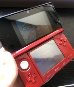 Nintendo 3DS Flame Red CTR-001(USA) Console w/ Charger/Stylus-- Fully Tested