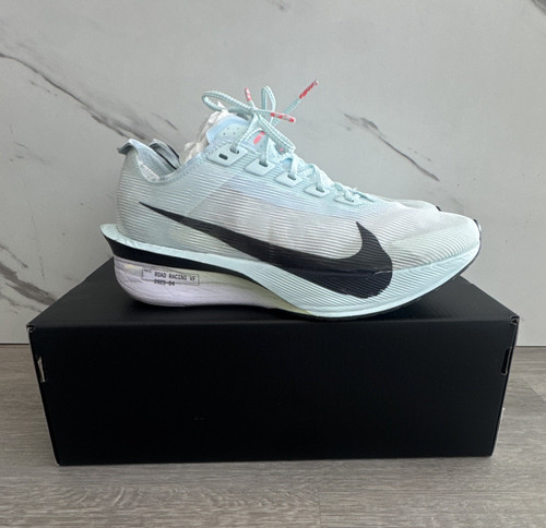 Nike ZoomX Road Racing VF Vaporfly Next 4 Glacier Blue Lace-Up Knit Low Top