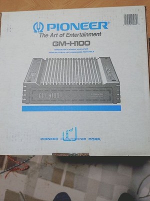 Pioneer GM H100 2 Channel Car Amplifier 100W x2 Vintage Heavy USA Model