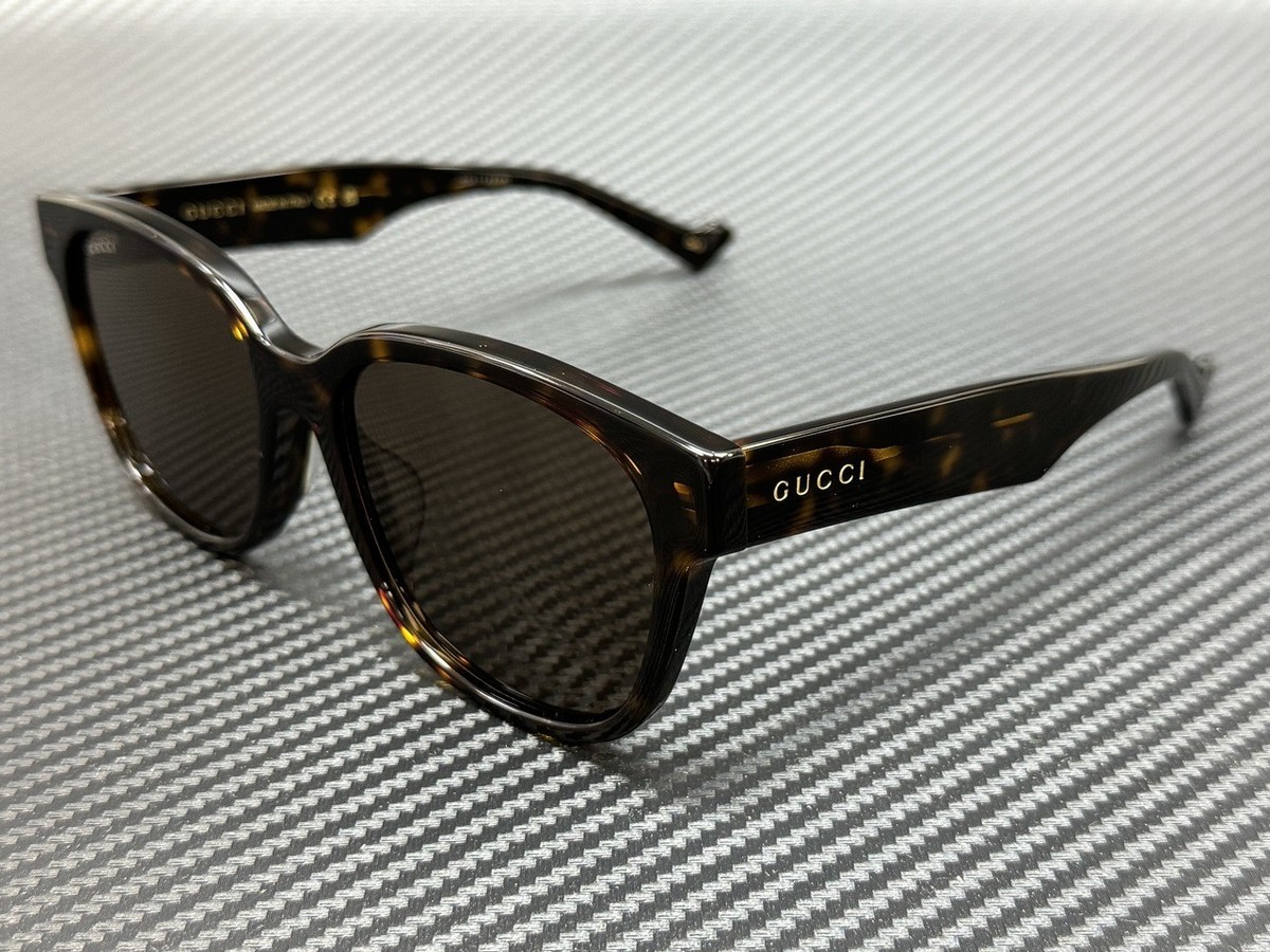 GUCCI GG1430SK 002 Havana Brown Men's Large 57 mm Sunglasses | eBay