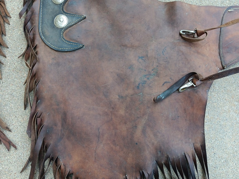 Leather Cowboy Chinks Western Ranch Riding Horseback Riding Equine ...