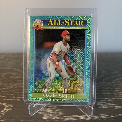 2026 Topps Series 2 Ozzie Smith 1991 All Stars #91ASC-21 Chrome Aqua Mojo /199