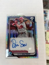 Devin Saltiban 2024 Bowman Chrome Auto Mojo Refractor #BMA-DS NrMt