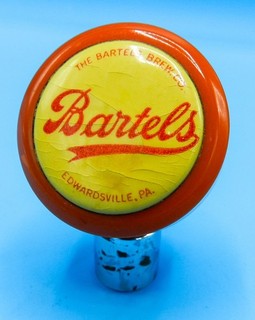 Vintage 1940s Bartels Beer Catalin Ball Tap Marker Knob Edwardsville PA