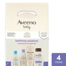 Aveeno Baby & Me Baby Wash, Shampoo,Calming Bath and Moisturizing Lotion - 4ct