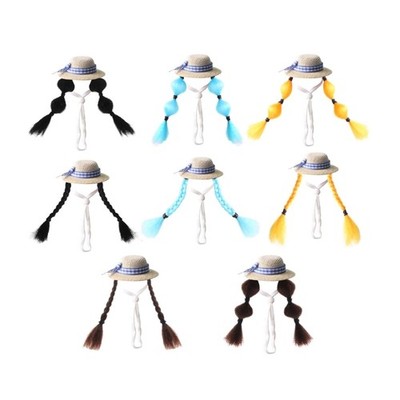 Bright Straw Hat For Parrots Small Animals And Other Tiny Associates Photo Props