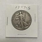 1939 S Walking Liberty 90% Silver Half Dollar 50c US Coin