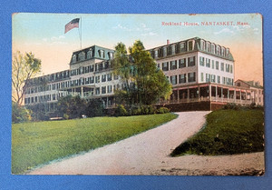 Early 1900s postcard ROCKLAND HOUSE Nantasket Beach Hull Massachusetts