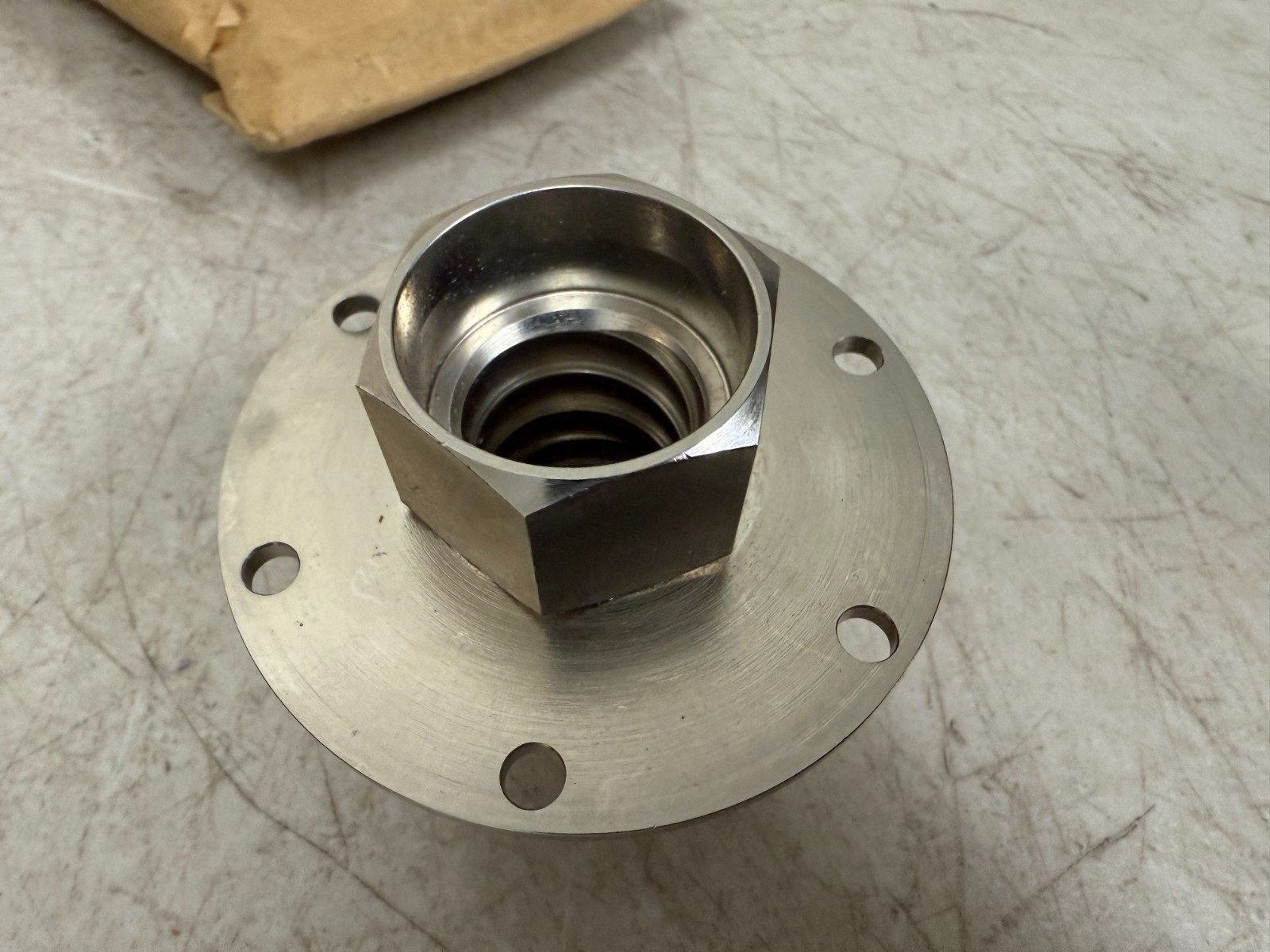 Flange Mount RF Coaxial Connector Adapter N-Type/SMA Military Aerospace Surplus