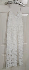 Express Womens White Lace Spaghetti Strap Lace Dress Size Small