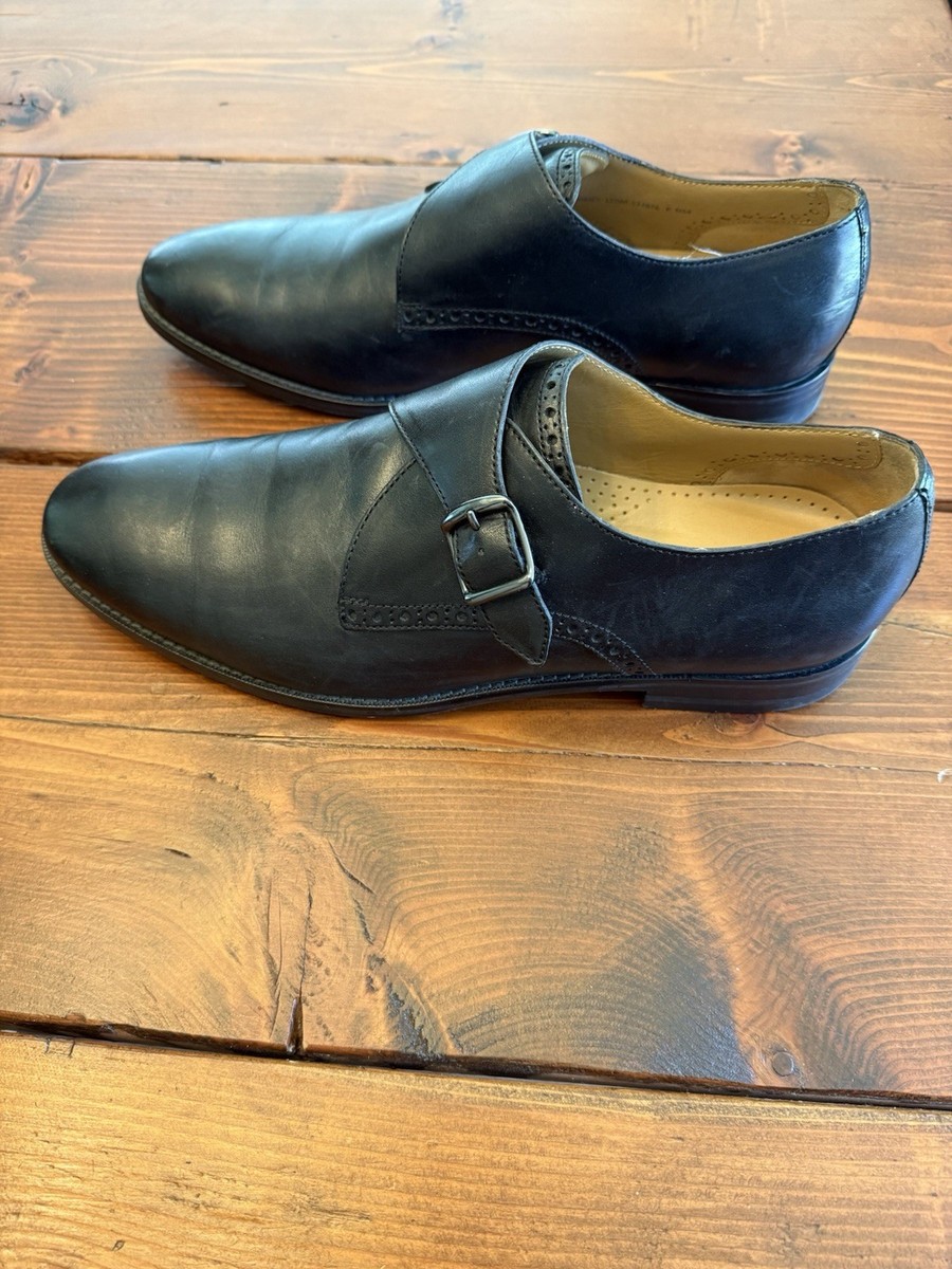 Cole Haan Monk Strap Shoes Mens 11.5 Black Leather Buckle Strap Oxfords Men main image 4