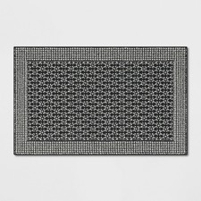26x310 Washable Geometric Border Tufted Accen...