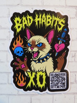 3'' Music STICKER ~ BAD HABITS: Canadian Rapper & Singer NAV on XO Records