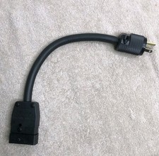 Edison Male to Stage Pin Female Adapter 600V Power Cable 1 ft