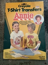 VTG Annie Crayola T-Shirt Transfer Scenes for Fabric