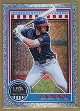 2025 Panini Baseball Stars & Stripes Sparkle Foil Gavin Grahovac Rookie No. 7