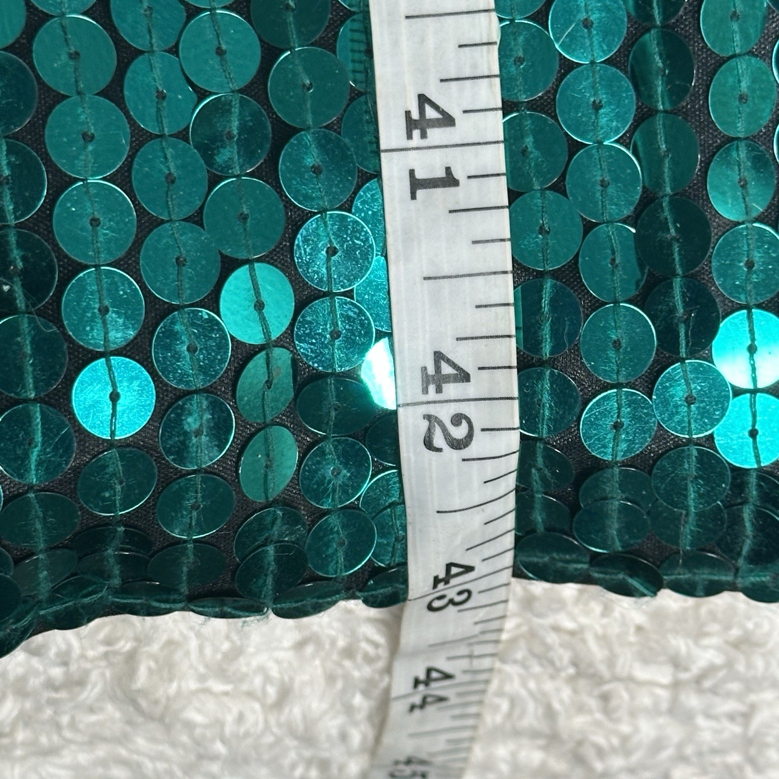 Oleg Cassini Womens Vintage Sequin Midi Gown Dress Long Sleeve Open Back Sz. 12