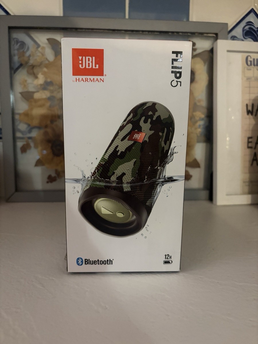 ぎ*ん様 JBL FLIP5 迷彩 JBL Waterproof Wireless Bluetooth Portable Speaker Black Camo with
