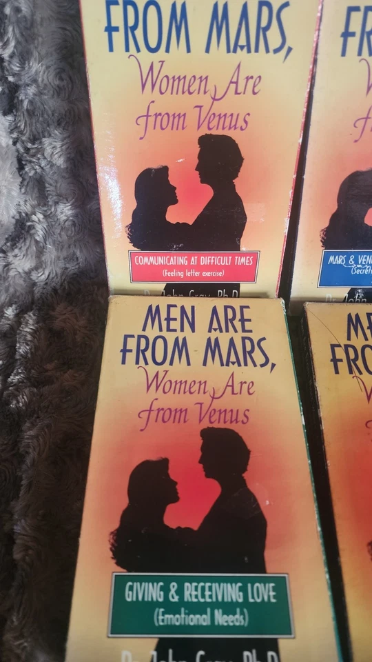 1996 Men are From Mars  Women are From Venus VHS Tapes Set of 8, John Grey Ph.d - Image 4 of 4