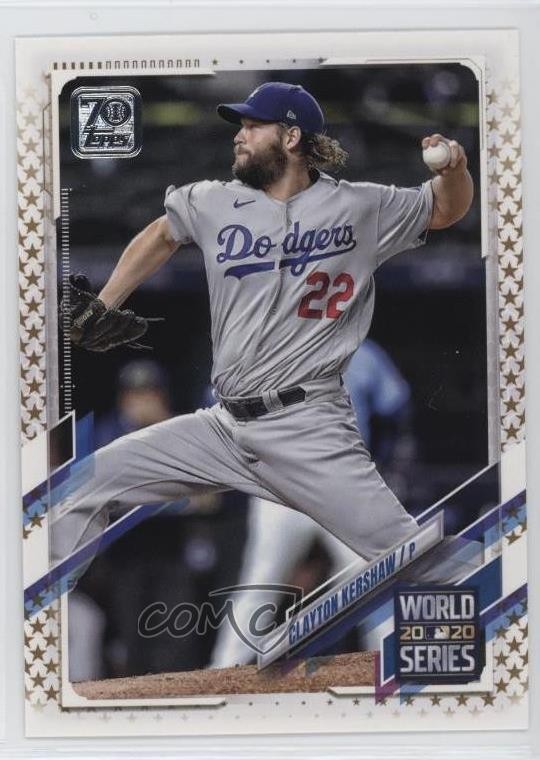 2021 Topps World Series Highlights Wal-Mart Gold Stars Clayton Kershaw #179 uk2