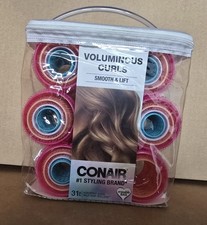 Conair Voluminous Curls Self-Grip Rollers-Smooth Lift, 31 Pack