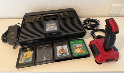 Atari 2600 Darth Vader Konsole mit 5 Spielen Videospiel Kult 80er geprüft! 