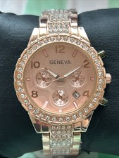 Geneva Rose Gold Tone Women s Quartz Watch