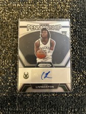 2023-24 Panini Prizm Rookie Penmanship Chris Livingston Silver Auto RC (1)