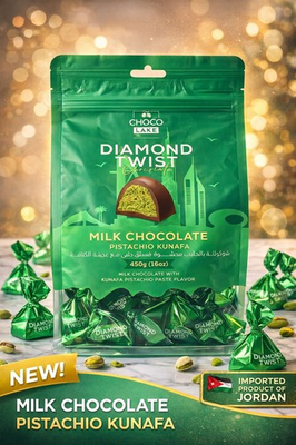 #ad #ad Choco lake Diamond Twist Milk Chocolate Pistachio Kunafa $26.00