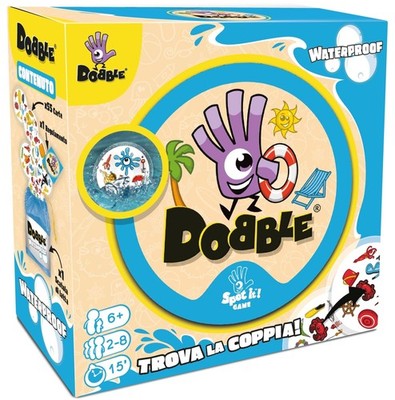 Merchandising Asmodee: Dobble Waterproof (Öko-Sleeve, Ed. italienisch)