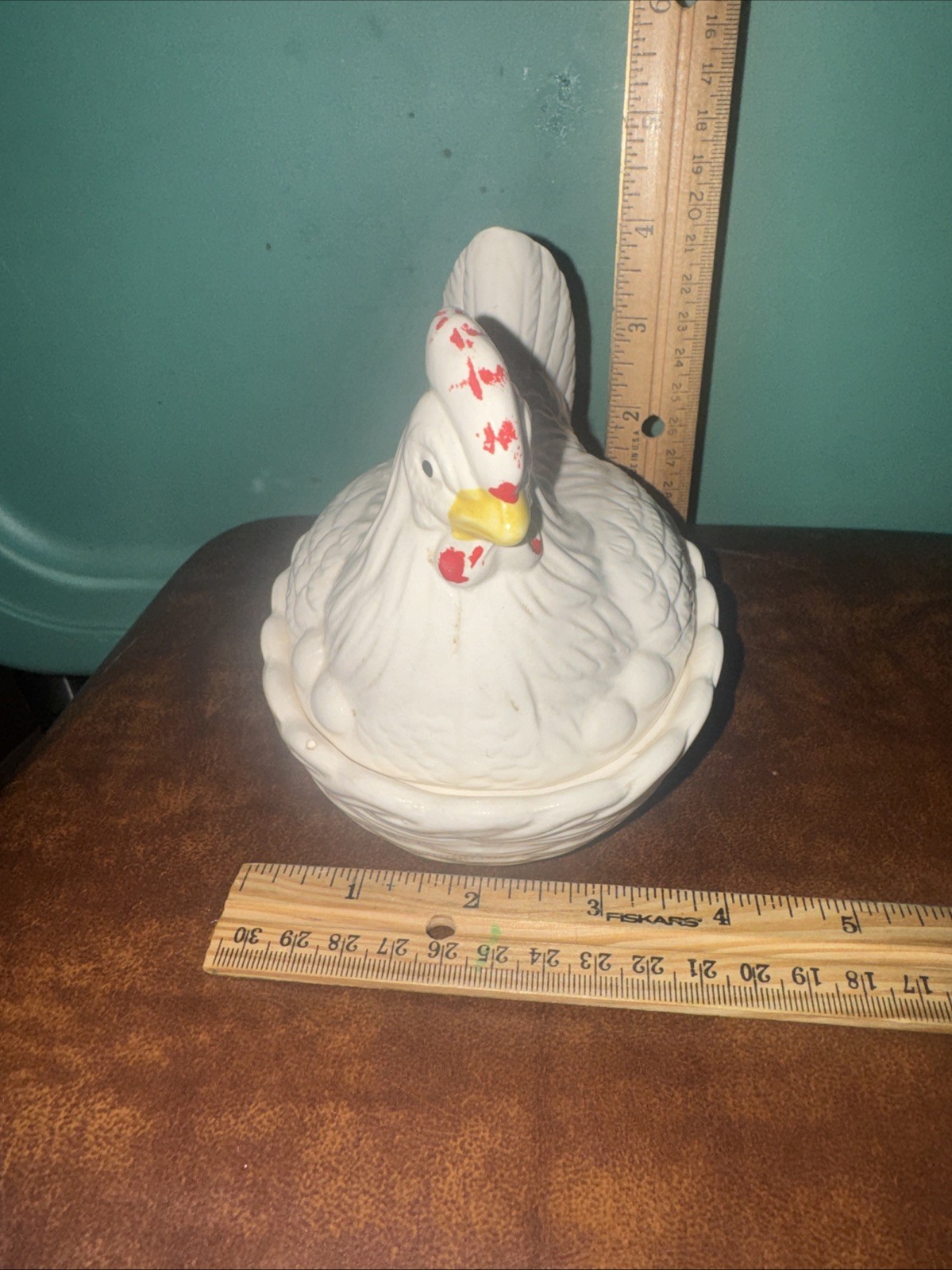 Ceramic Hen A Nest Covered Dish 5.25 Inches Made In Japan