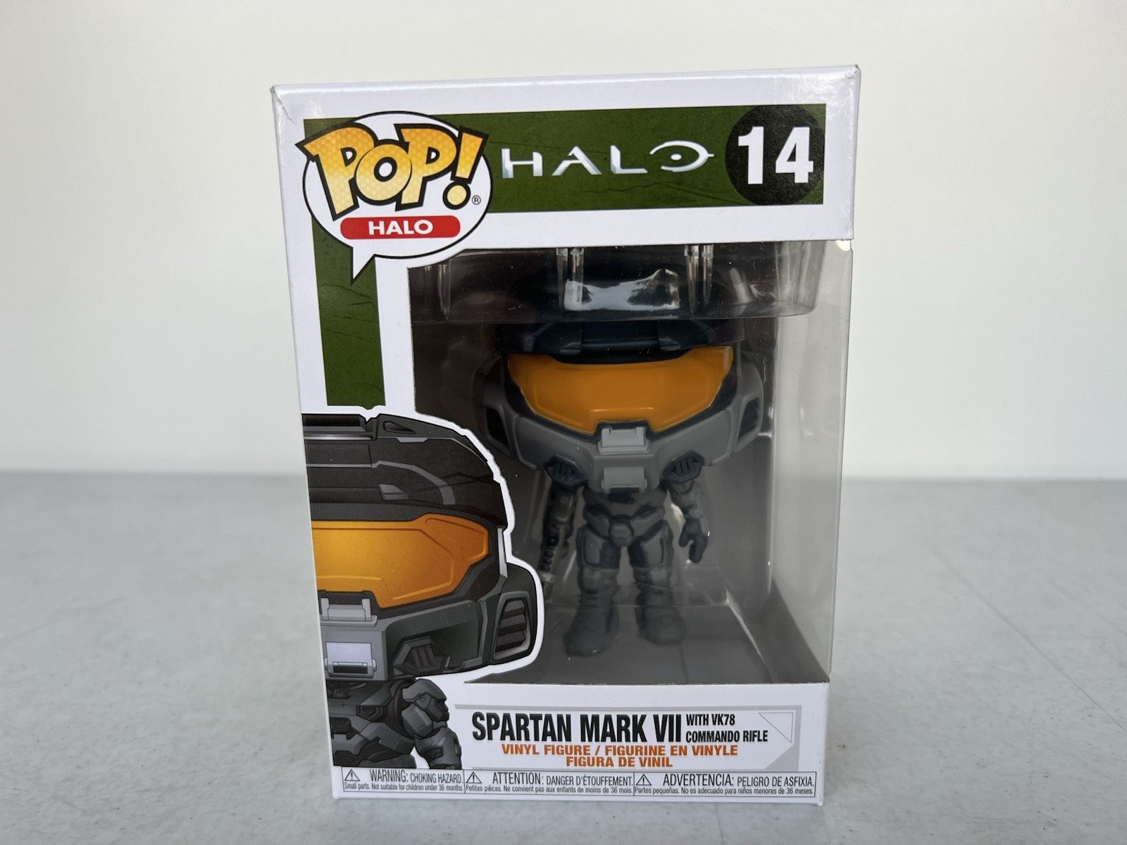 Halo Spartan Mark VII Funko Pop with VK78 Commando Rifle #14