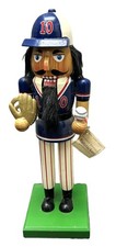 2010 Limited Edition BASEBALL PLAYER NUTCRACKER 14" Wood Target Navy Blue Red