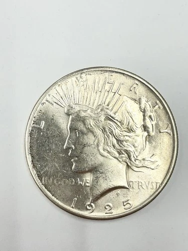 1925 Peace Dollar $1 Silver Coin Philadelphia Business Strike KM#150