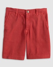 johnnie-O Nassau Jr. Cotton Blend Shorts Malibu Red Size 10