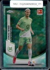 2024 Topps Chrome Bundesliga Jonas Wind /275 aqua choice wave #100